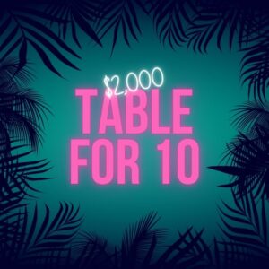 Table for 10 $2,000